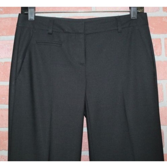 Theory Black Wool Relaxed Straight Dress Pants - Picture 3 of 6